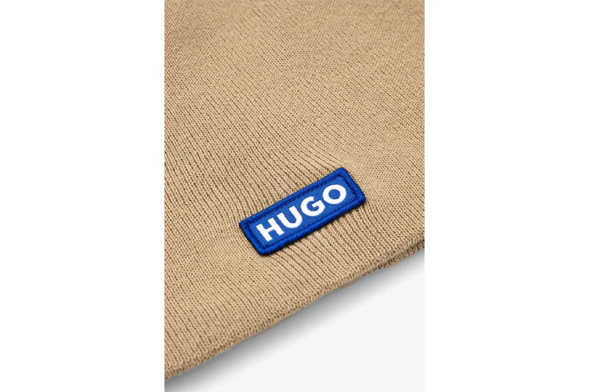Hugo Unisex Χειμερινό Σκουφάκι Μπεζ