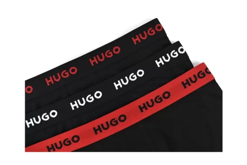 Hugo Trunk With Logo Εσώρουχο Boxer Ανδρικό 3-Τεμάχια (50532611 010)