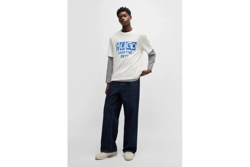 Hugo Nugocrea Ανδρικό Κοντομάνικο T-Shirt Λευκό