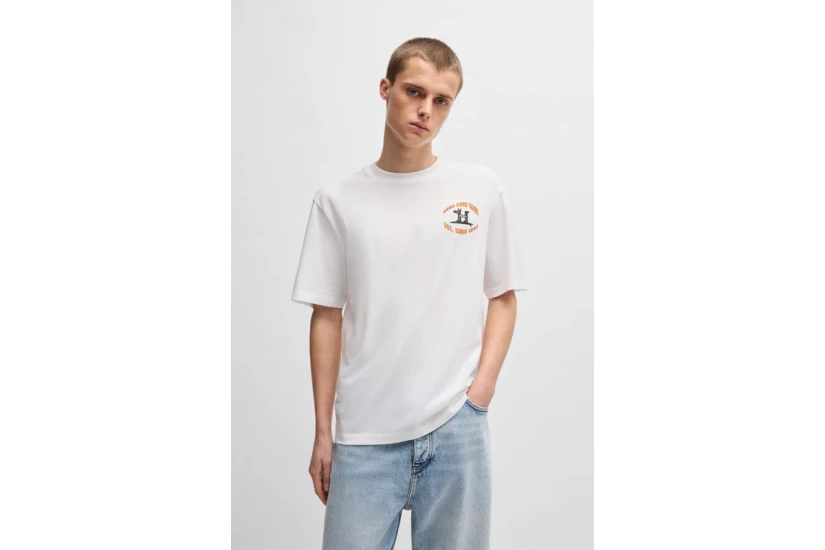Hugo Nodiwp Ανδρικό Κοντομάνικο T-Shirt Λευκό
