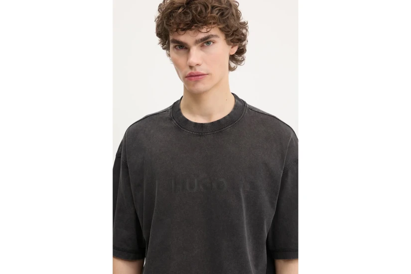Hugo Nebule Ανδρικό Κοντομάνικο T-Shirt Ανθρακί