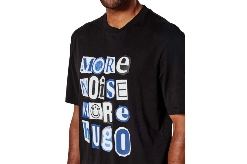 Hugo Notix Ανδρικό Κοντομάνικο T-Shirt Μαύρο