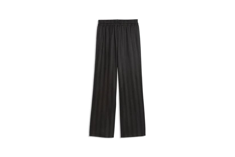 Puma League Wide Leg Γυναικείο Παντελόνι Φόρμας Μαύρο