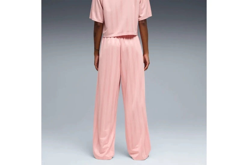 Puma League Wide Leg Γυναικείο Παντελόνι Φόρμας Ροζ
