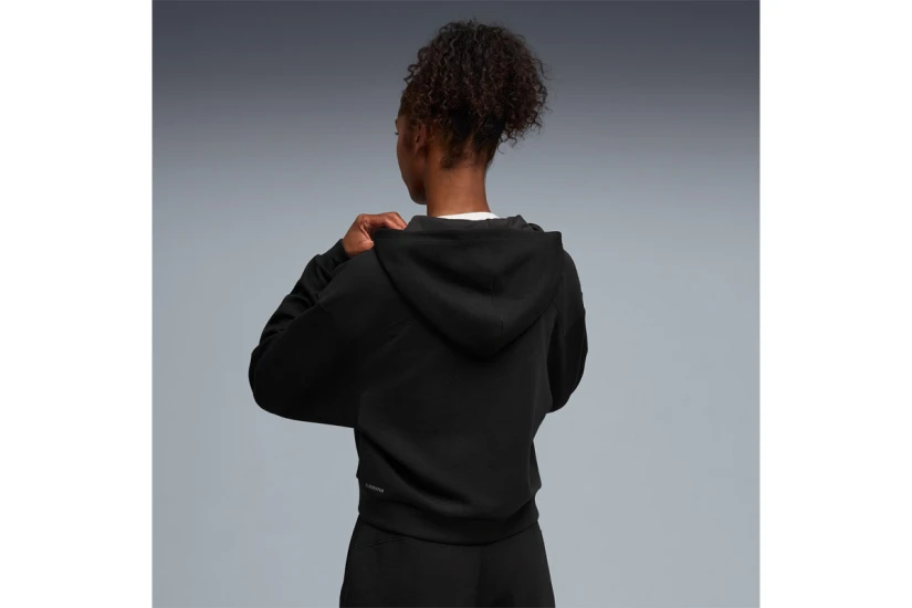 Puma Cloudspun Ultra Soft Γυναικεία Πολυεστερική Ζακέτα με Κουκούλα Μαύρη