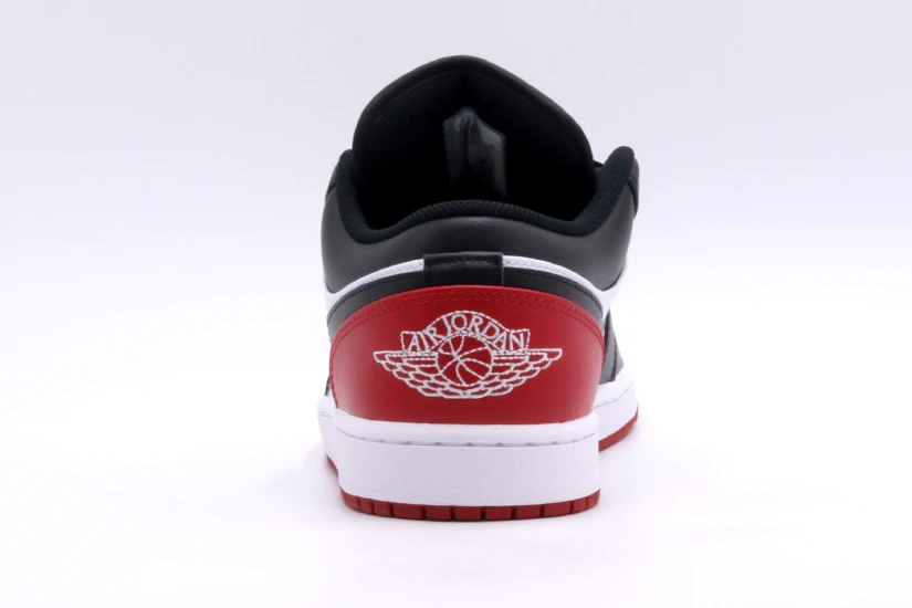 Jordan Air 1 Bred Toe Low Sneakers Μαύρα, Λευκά, Κόκκινα