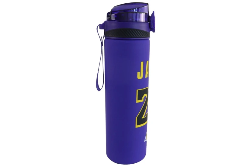 Back Me Up NBA Los Angeles Lakers LeBron James 23 Παγούρι Μωβ, Κίτρινο, Μαύρο 700Ml