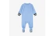 Jordan Jersey Footed Coverall Βρεφική Ολόσωμη Φόρμα Γαλάζια, Λευκή