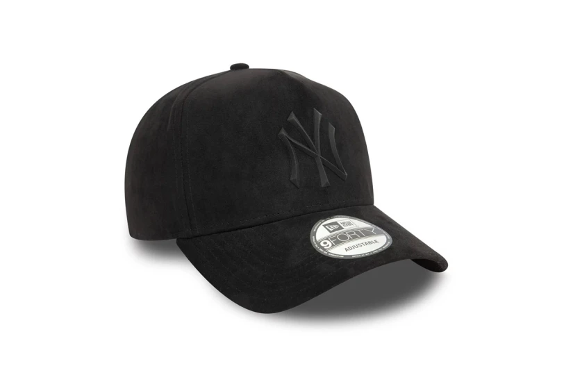 New Era New York Yankees MLB Faux Suede 9FORTY E-Frame Καπέλο Snapback Μαύρο