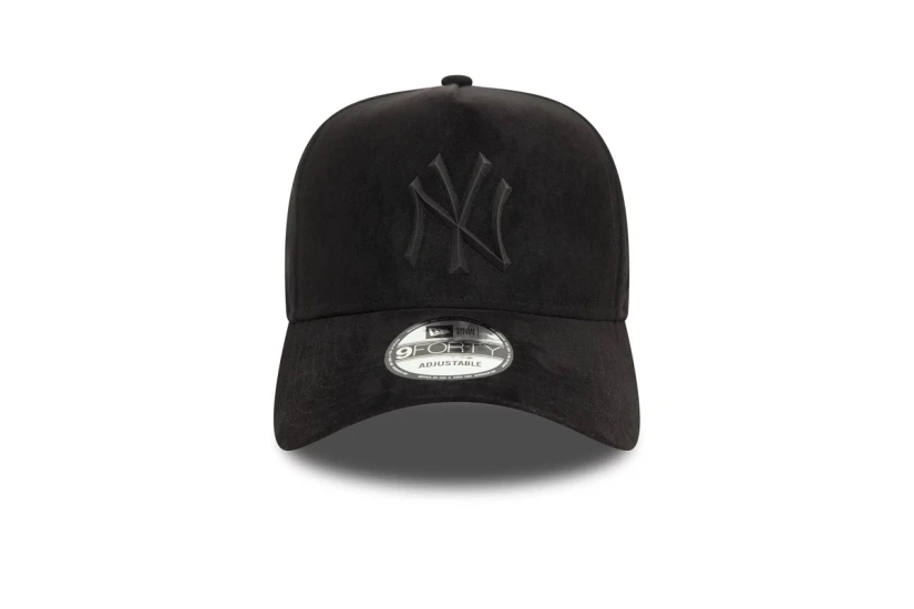 New Era New York Yankees MLB Faux Suede 9FORTY E-Frame Καπέλο Snapback Μαύρο