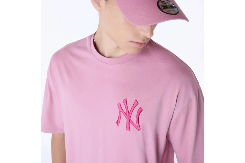New Era MLB League Essential Ανδρικό Κοντομάνικο T-Shirt Ροζ