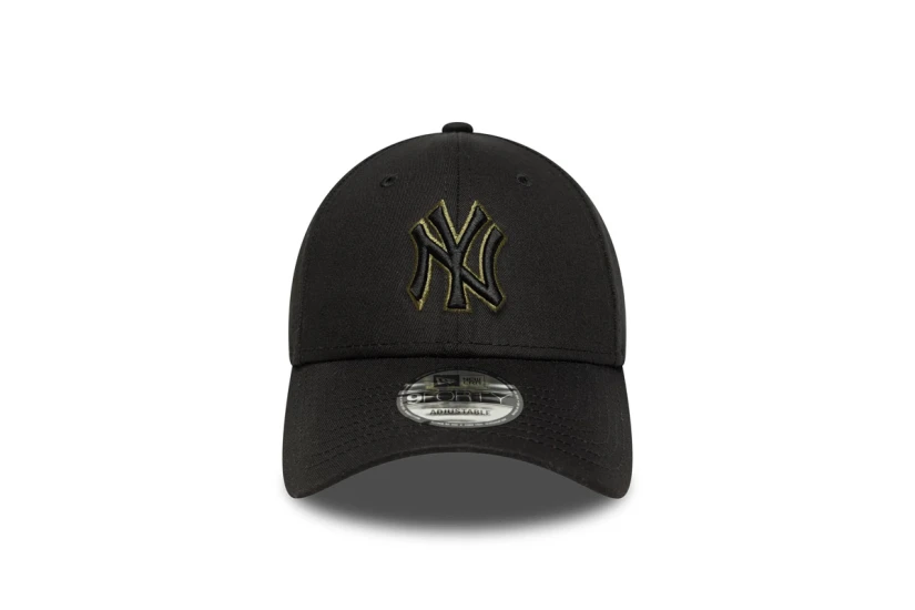 New Era Team Outline 9Forty New York Yankees Unisex Καπέλο Strapback Μαύρο