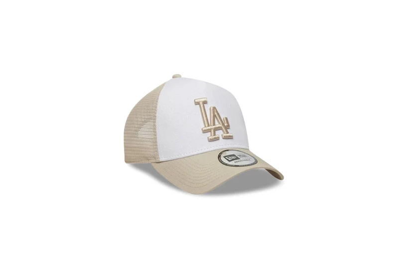 New Era Los Angeles Dodgers Καπέλο Trucker Snapback Μπεζ, Λευκό