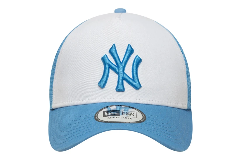 New Era New York Yankees League Essentials Trucker Καπέλο Snapback Γαλάζιο, Λευκό