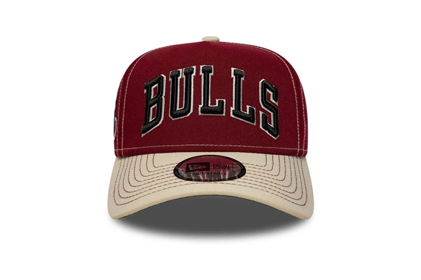 New Era Chicago Bulls NBA City Icon 9FORTY E-Frame Καπέλο Snapback Μπορντό, Εκρού, Μαύρο