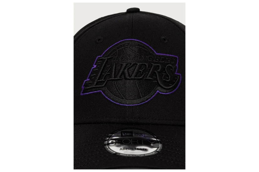 New Era NBA Outline 9Forty Los Angeles Lakers Καπέλο Strapback Μαύρο, Μωβ