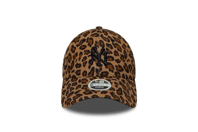 New Era New York Yankees MLB Leopard Cord 9FORTY Καπέλο Strapback Καφέ, Μαύρο
