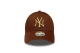 New Era Metallic Logo Γυναικείο Καπέλο Strapback Καφέ, Χρυσό