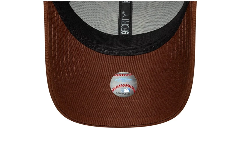New Era Metallic Logo Γυναικείο Καπέλο Strapback Καφέ, Χρυσό