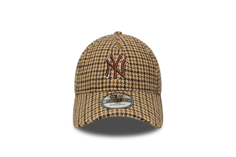 New Era Mlb Check 9Twenty A-Frame Καπέλο Strapback Μπεζ, Καφέ