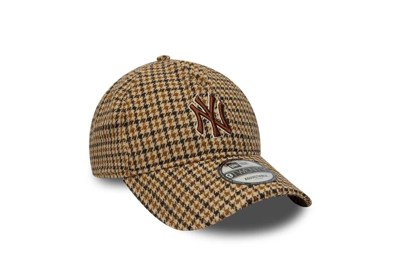 New Era Mlb Check 9Twenty A-Frame Καπέλο Strapback Μπεζ, Καφέ