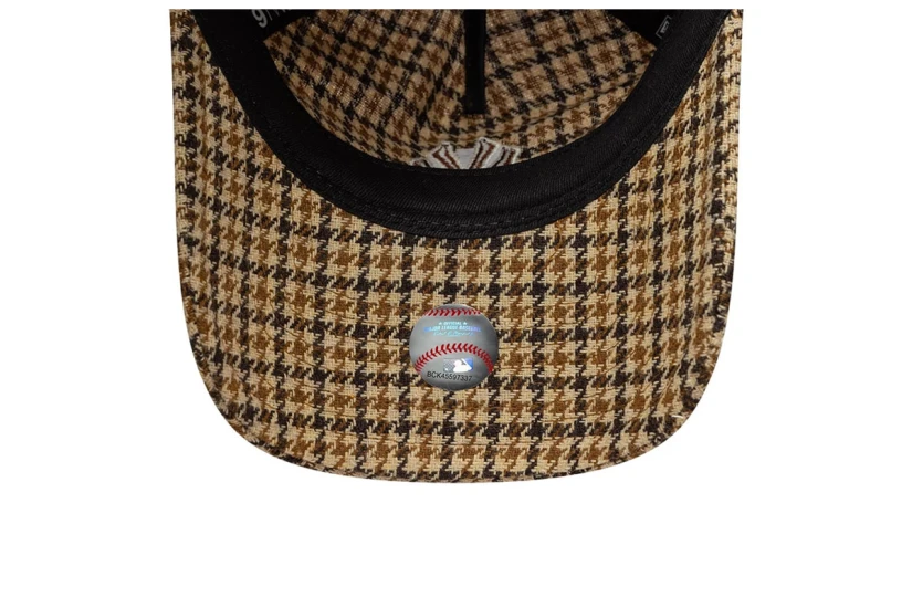 New Era Mlb Check 9Twenty A-Frame Καπέλο Strapback Μπεζ, Καφέ
