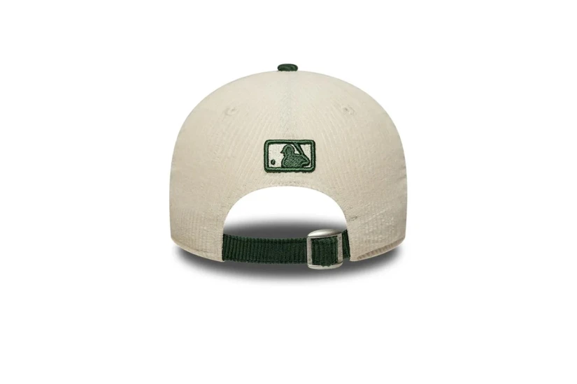 New Era Los Angeles Dodgers MLB Cord 9Forty M-Crown Καπέλο Strapback Εκρού, Κυπαρισσί