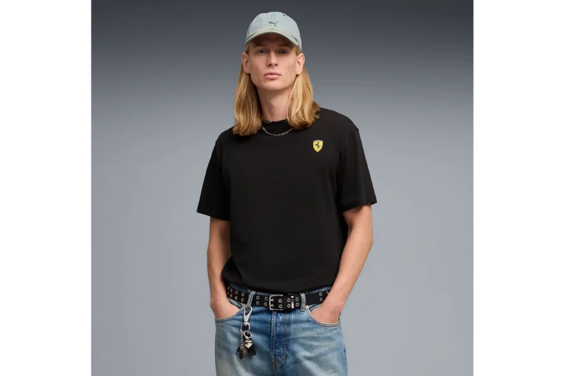 Puma Ferrari Speed Tee Ανδρικό Κοντομάνικο T-Shirt Μαύρο