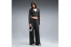 Puma Essentials Wide Leg Ribbed Γυναικείο Παντελόνι Φόρμας Μαύρο