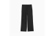 Puma Essentials Wide Leg Ribbed Γυναικείο Παντελόνι Φόρμας Μαύρο