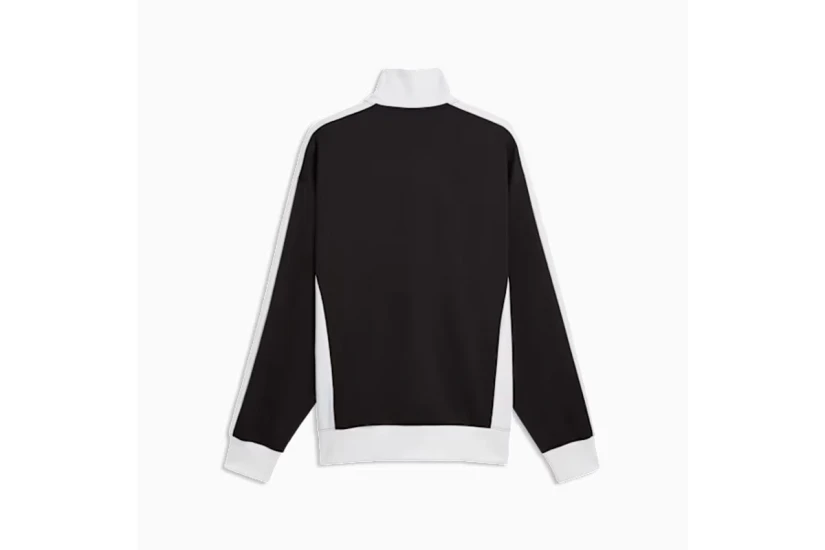 Puma T7 Relaxed Retro Ανδρική Πολυεστερική Ζακέτα Μαύρη, Λευκή