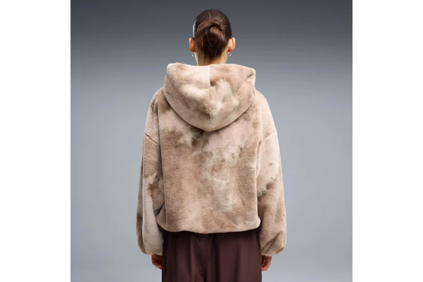 Puma Street Glam Highloft Oversized Γυναικείο Συνθετικό Γουνάκι Πουρό, Μπεζ