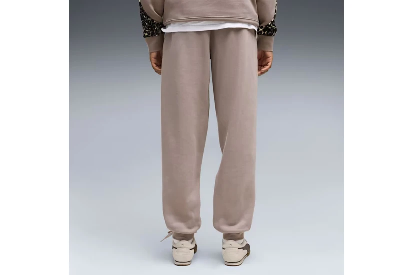 Puma Sport Animal Γυναικείο Παντελόνι Φόρμας Καφέ, Μαύρο, Εκρού