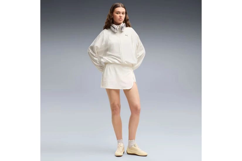 Puma Lace Pack T7 Relaxed Γυναικεία Πολυεστερική Ζακέτα Εκρού