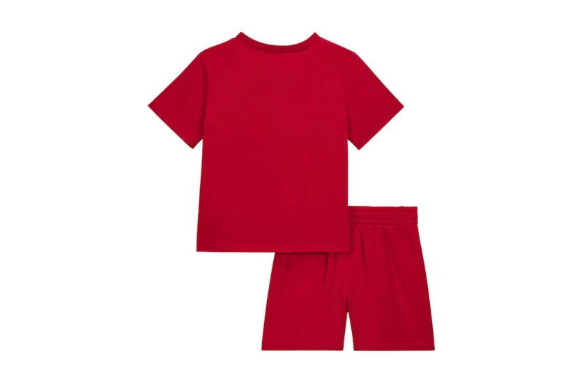Jordan Brooklyn Essentials French Terry Βρεφικό Σετ Κοντομάνικο T-Shirt - Σορτς Κόκκινο