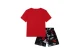 Nike Sportswear Allover Print Βρεφικό Σετ Κοντομάνικη Μπλούζα - Σορτς Κόκκινο, Μαύρο, Λευκό, Γκρι