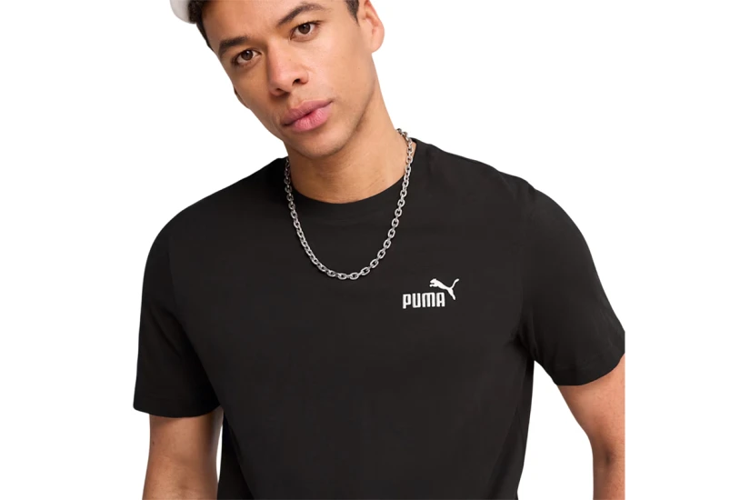 Puma Ess Small No 1 Logo Ανδρικό Κοντομάνικο T-Shirt Μαύρο