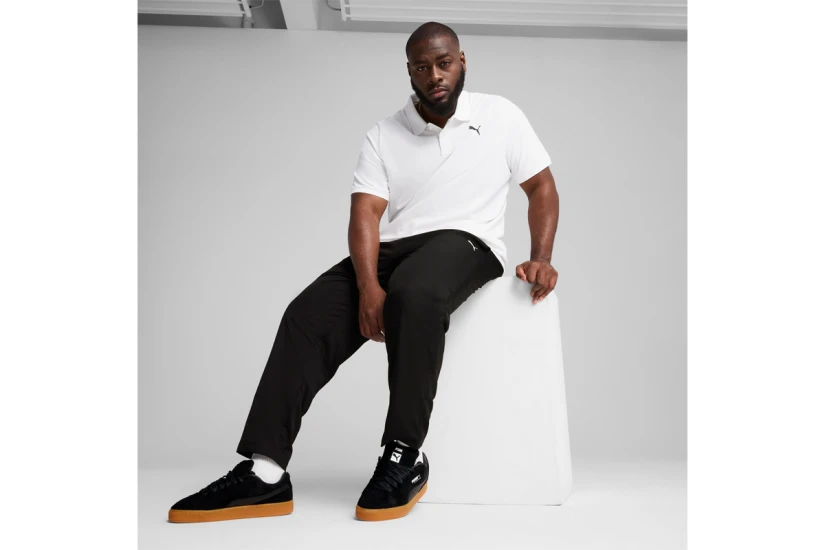 Puma Ess Pique Ανδρική Κοντομάνικη Polo Μπλούζα Λευκή