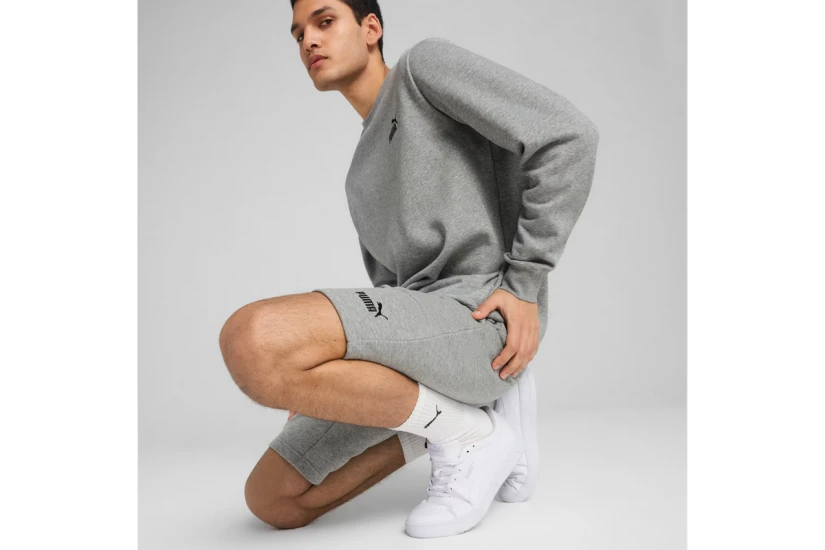 Puma Ess No 1 Logo Ανδρική Αθλητική Βερμούδα Γκρι