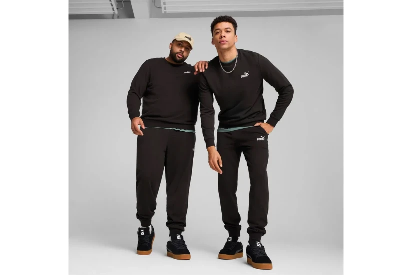Puma Essentials No.1 Logo Ανδρικό Παντελόνι Φόρμας Μαύρο