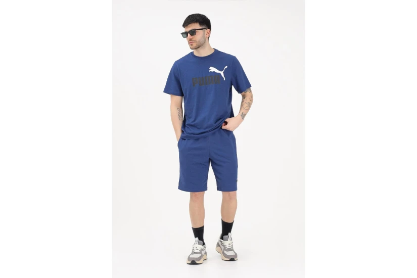 Puma Essentials 2 Color No 1 Logo Ανδρική Αθλητική Βερμούδα Μπλε