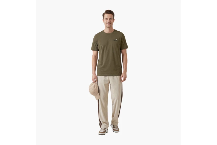 Puma Essentials 2 Color Small No.1 Logo Ανδρικό Κοντομάνικο T-Shirt