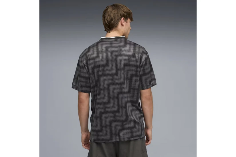 Puma Essentials Block Football Jersey Ανδρικό Κοντομάνικο T-Shirt Μαύρο, Λευκό