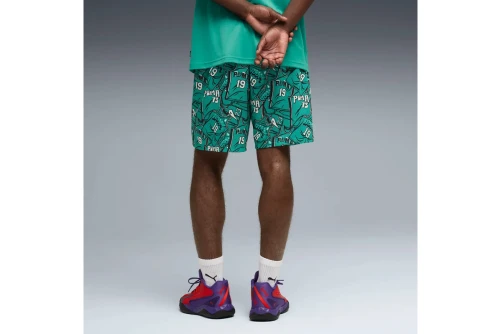 Puma Flagrant Foul All Over Print Βερμούδα Μπασκετική Ανδρική (692266 01)
