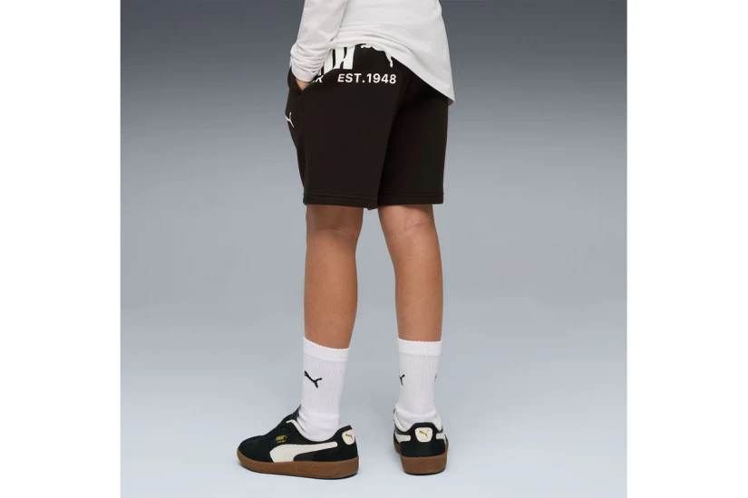 Puma Sport Graphic Παιδική Αθλητική Βερμούδα Μαύρη