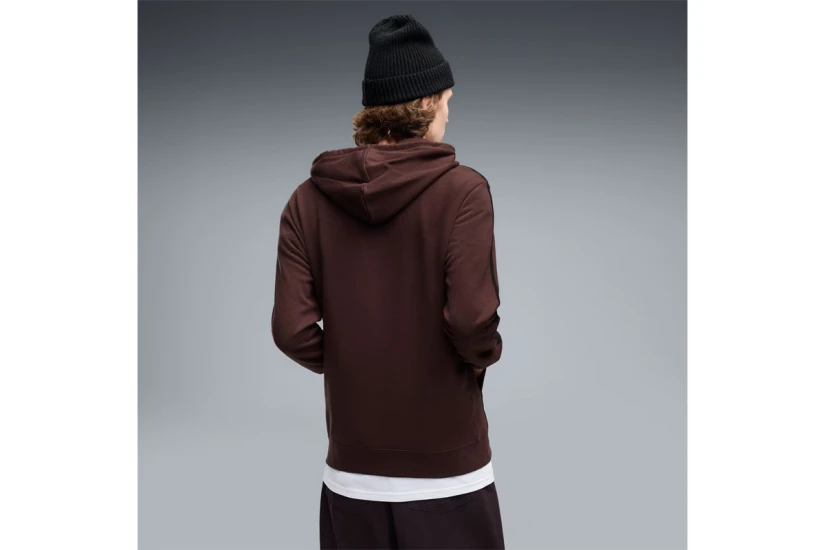 Puma Essentials Elevated Fleece Ανδρικό Φούτερ με Κουκούλα Καφέ