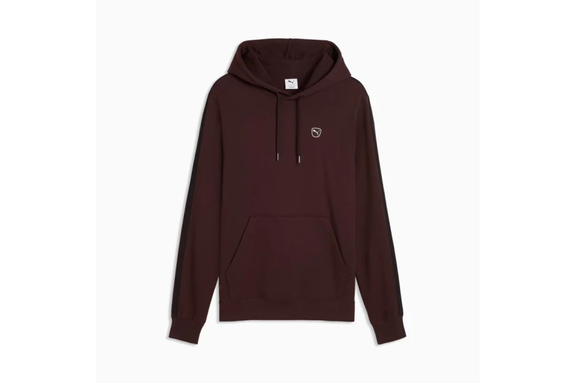 Puma Essentials Elevated Fleece Ανδρικό Φούτερ με Κουκούλα Καφέ