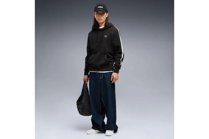 Puma Essentials Elevated Fleece Ανδρικό Φούτερ με Κουκούλα Μαύρο