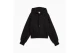 Puma Her Relaxed Fleece Γυναικείο Φούτερ με Κουκούλα Μαύρο