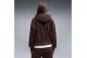 Puma Her Relaxed Fleece Γυναικείο Φούτερ με Κουκούλα Καφέ